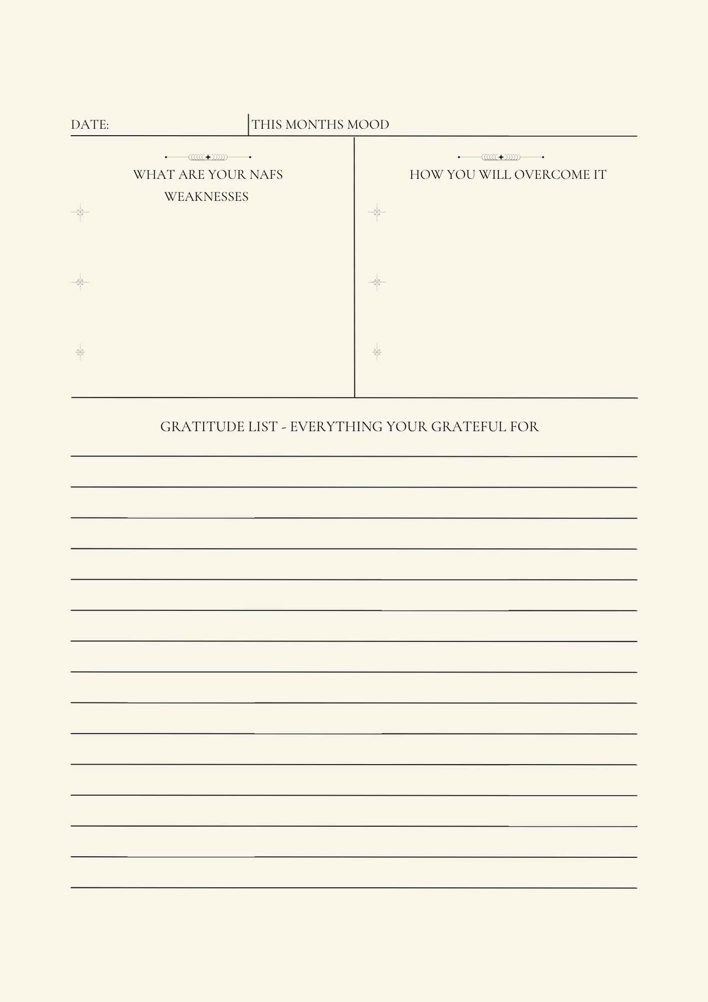 Islamic Productivity Physical Journal . Success through islam . 99 Names of Allah