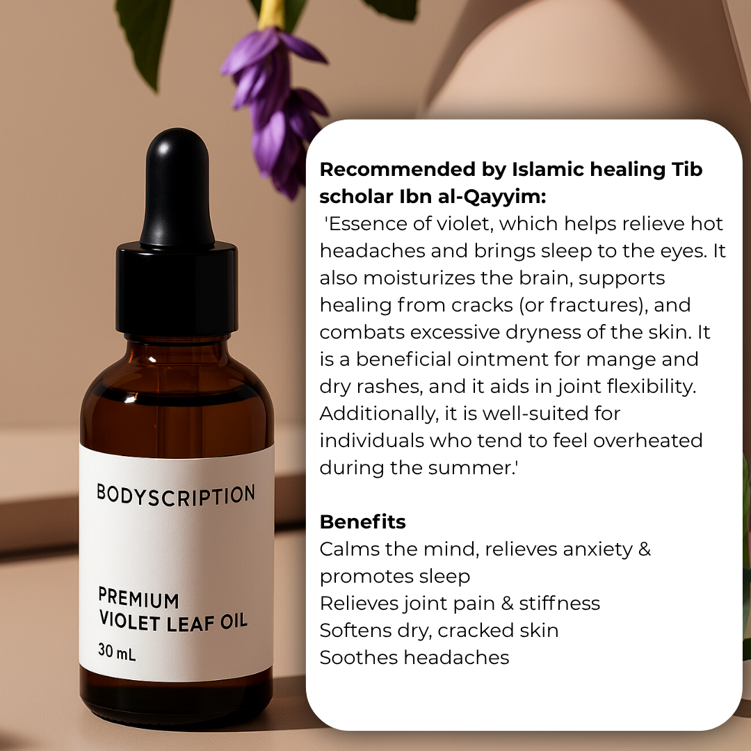 Violet Leaf Oil - Calm Your Mind, stop running thoughts, Ease Anxiety, Sleep Deeply with Nature’s Green Remedy