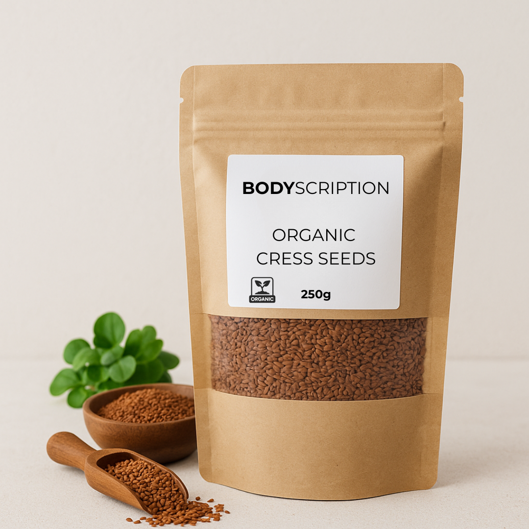 Organic Garden Cress Seeds 250g | Inflammation, Hormonal Balance, Fertility, Libido, Digestion & Respiratory Health