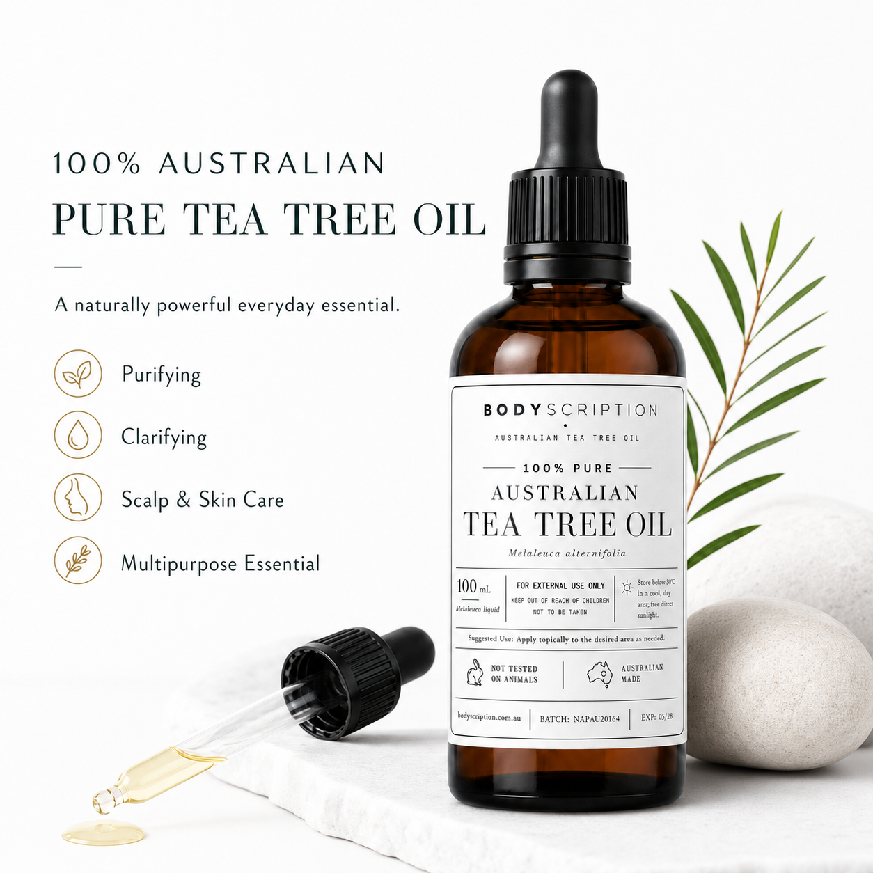 Pre order - Pure Australian Tea tree oil - 100ml
