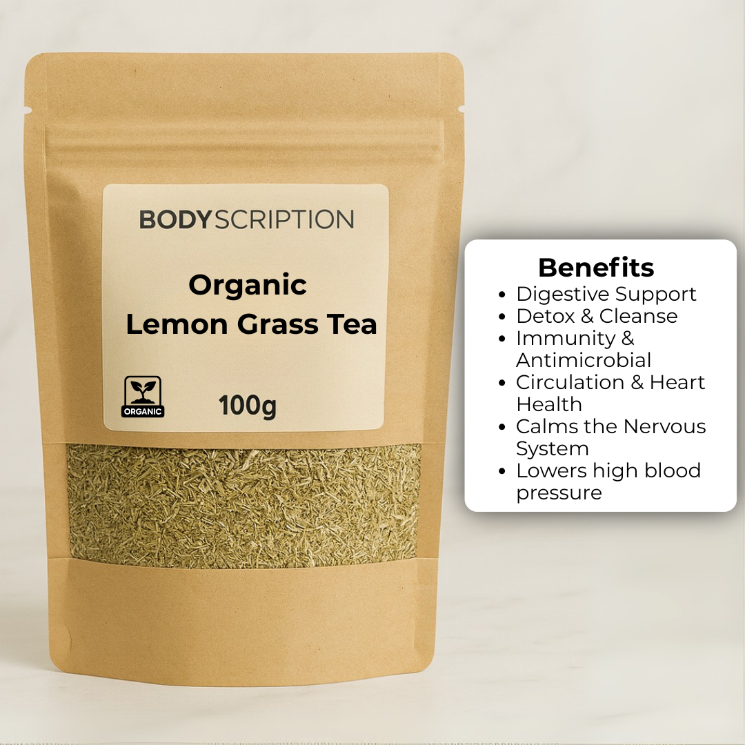 Organic Lemongrass tea – 100g | Natural Support for Urinary Flow, Bloating, and Liver Health,