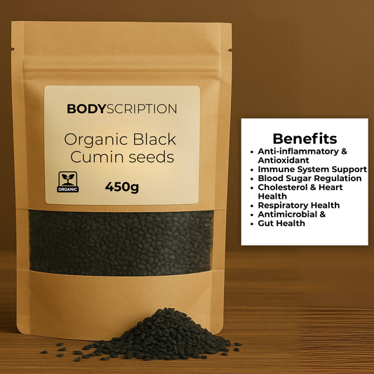 Organic Black Cumin Seed, Raw, 450g