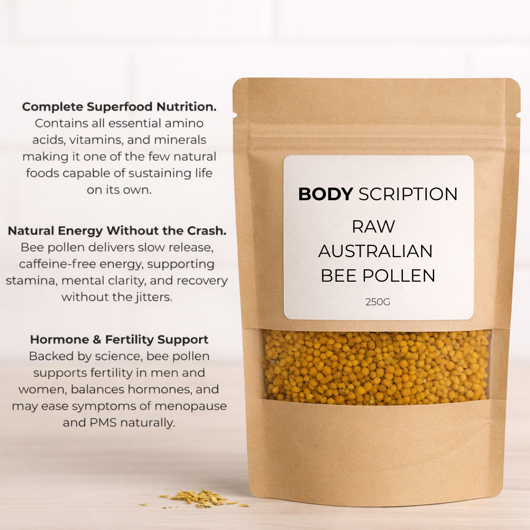 Australian Premium Raw Bee Pollen for nutrition, energy, fertility