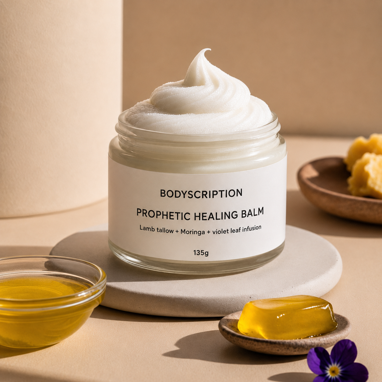 Pre order Prophetic healing balm - Lamb tallow, Moringa + Violet infusion