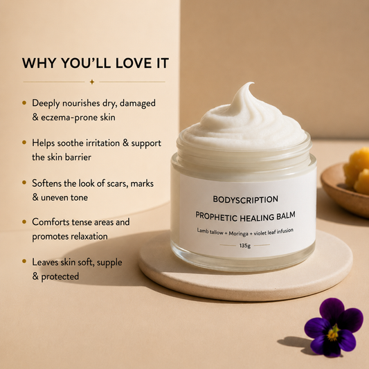 Pre order Prophetic healing balm - Lamb tallow, Moringa + Violet infusion