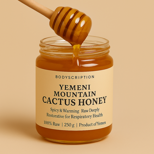 Yemeni Mountain Spicy Cactus Healing Honey – Respiratory Health, Warming. Raw. Deeply Restorative.