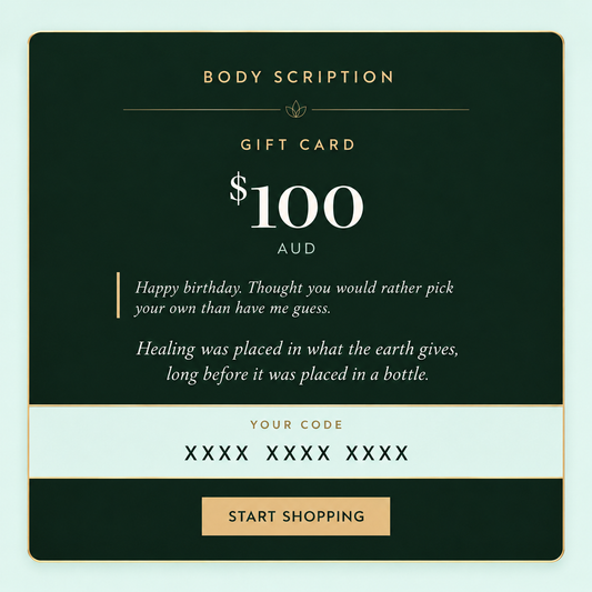 Body Scription Gift Card